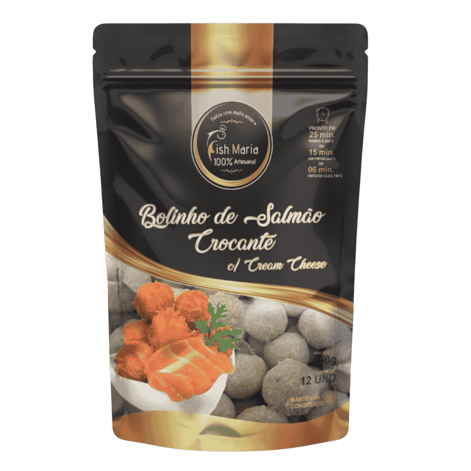 Bolinho de Salmão c/ Cream Cheese